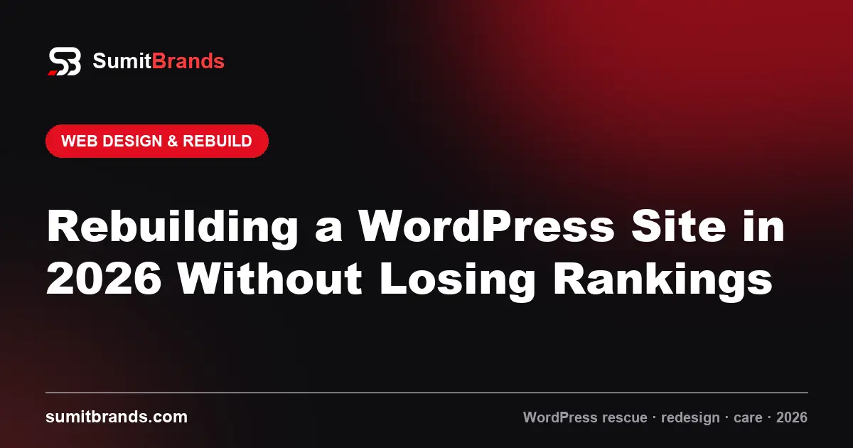 Rebuilding a WordPress Site in 2026 Without Losing Rankings