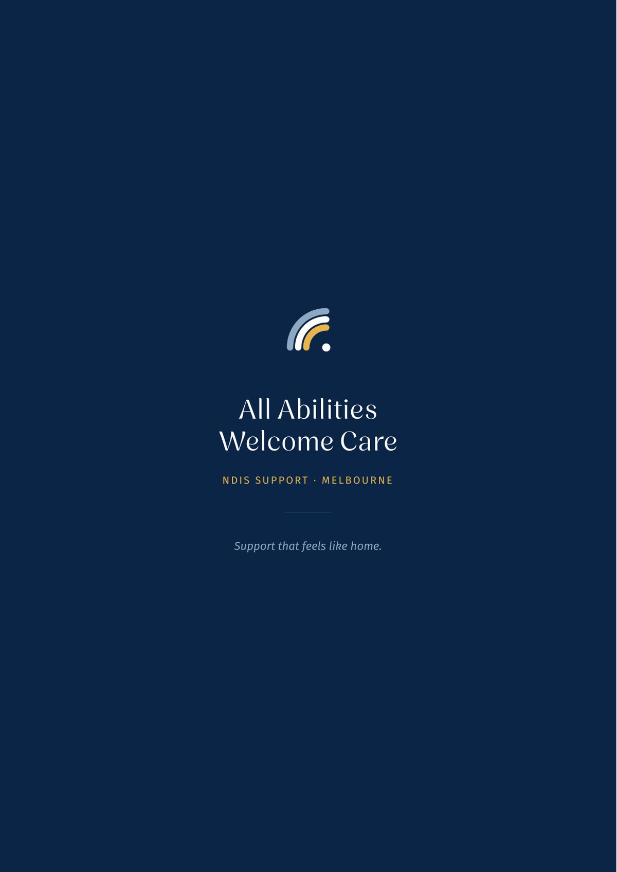 NDIS provider brochure designed by Sumit Brands