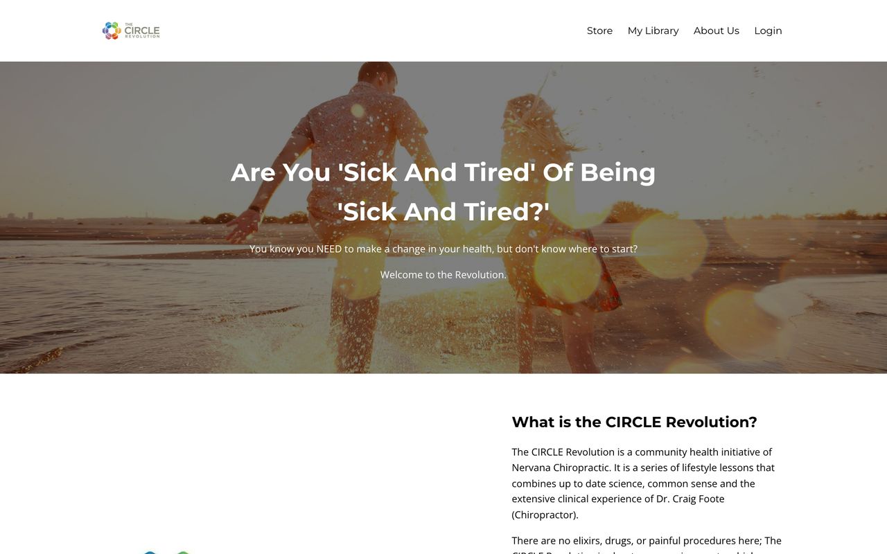 The CIRCLE Revolution website designed by Sumit Brands