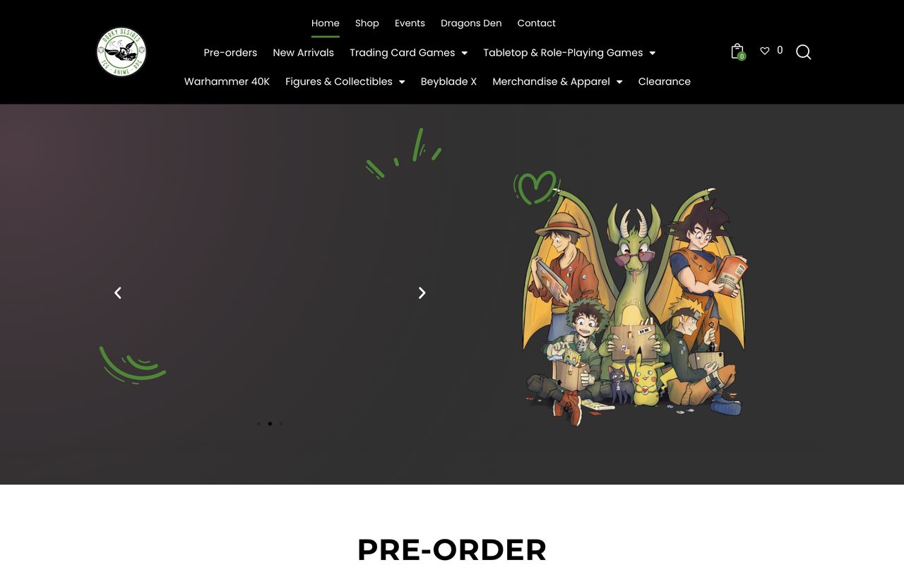 Dorky Desires website designed by Sumit Brands