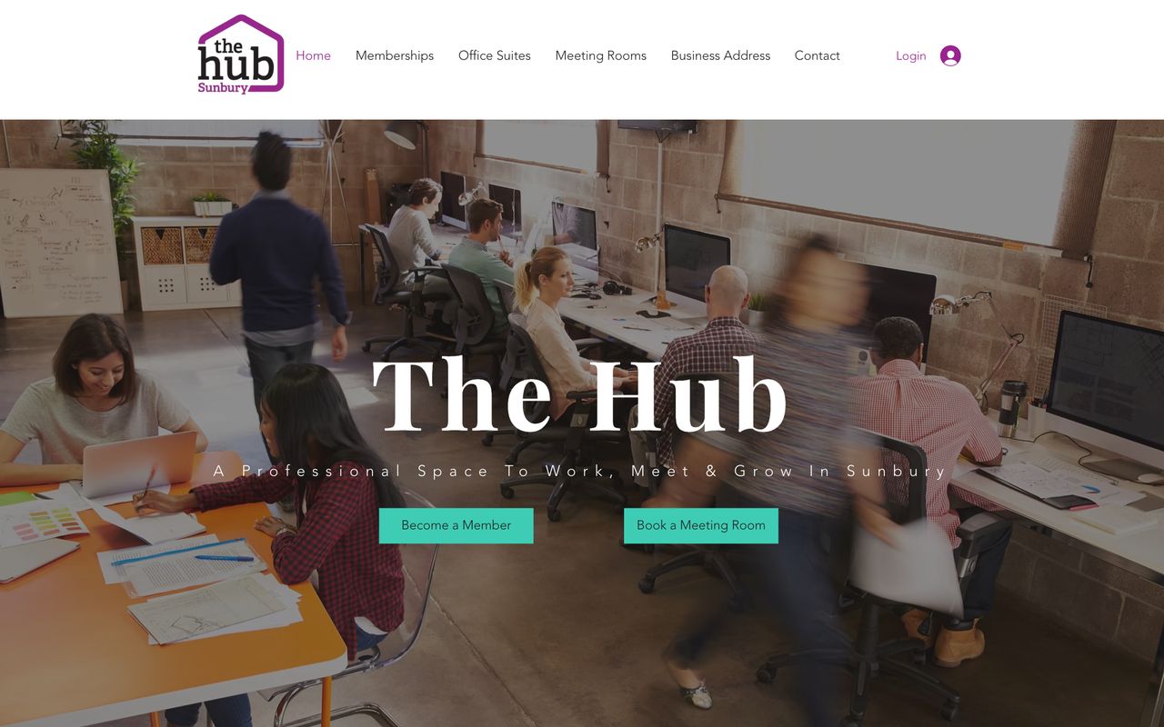The Hub Sunbury website designed by Sumit Brands